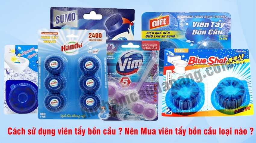 viên tẩy bồn cầu