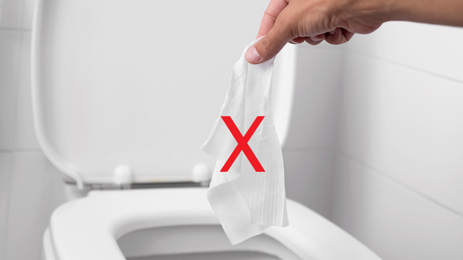Những Lý Do Không Bỏ Giấy Vào Bồn Cầu Và Cách Khắc Phục Khi Bồn Cầu Bị Nghẽn Do Giấy