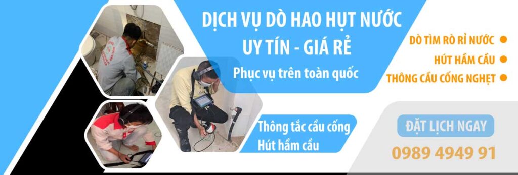 Dò tìm rò rỉ nước Nha Trang